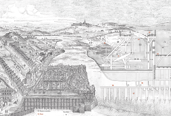 Le monstre des fontaines - machine de marly